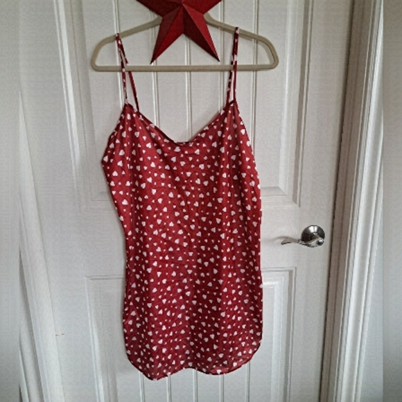 Vtg Petra Fashions Valentines Day Love Hearts nightie slip dress LG USA Pinup - Picture 1 of 8